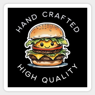 Hand Crafted Burger Sticker